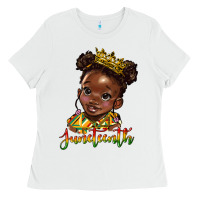 White juneteenth black girl Ladies Tee - HRA Design Shop