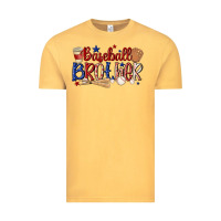Vintage Mustard baseball brother Vintage Tee - MaliasSmallBusiness