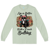 Matcha life is better with a french bulldog Long Sleeve Tee - JahusDesignShop