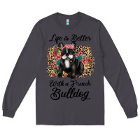 Smoke life is better with a french bulldog Long Sleeve Tee - JahusDesignShop
