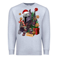 Heather Grey Christmas gnome Premium Sweatshirt - CowGirlArtShop