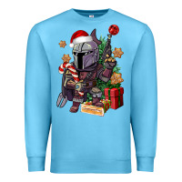 Ocean Blue Christmas gnome Premium Sweatshirt - CowGirlArtShop