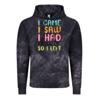 Cloud Black i came i saw i had anxiety so i left Vintage Hoodie - MaliasSmallBusiness
