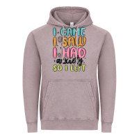 Vintage Zinc i came i saw i had anxiety so i left Vintage Hoodie - MaliasSmallBusiness