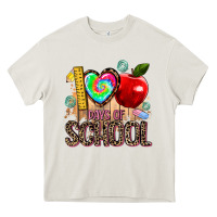 Cream 100 days of school Heavy Core Tee - AdoDesignShop