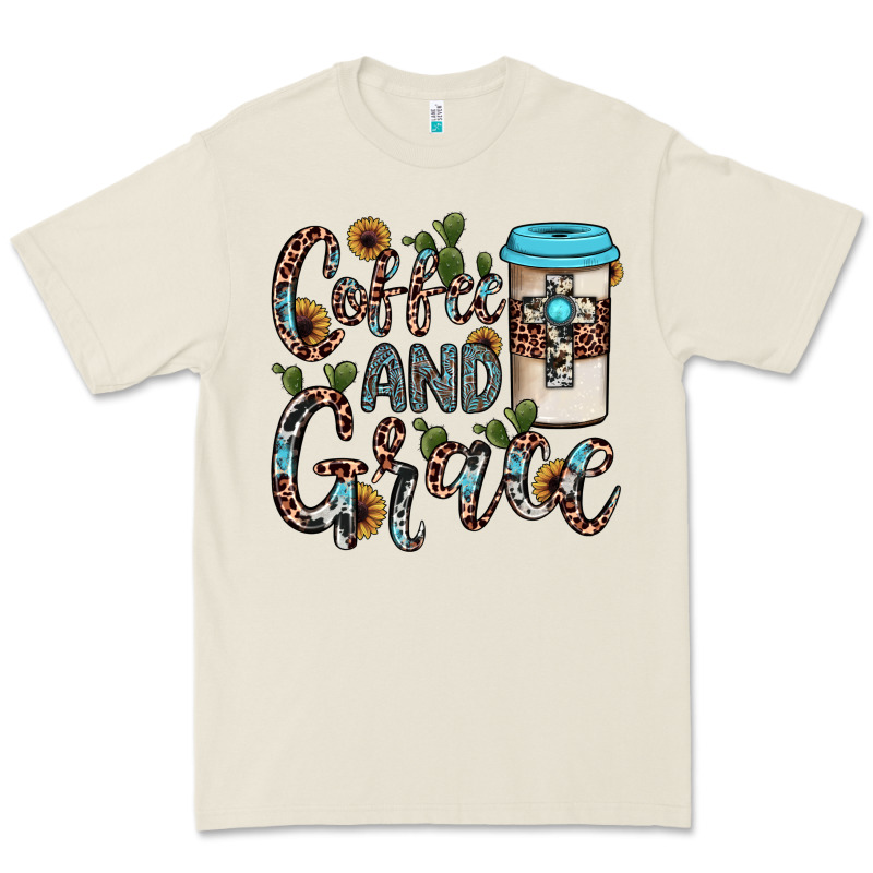 Coffee And Grace Premium Tee by JahusDesignShop | Teevron