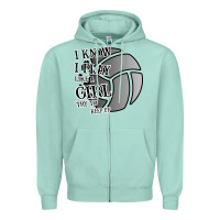 I Know I Play Like A Girl Try To Keep Up Volleyball Zipper Hoodie | Teevron
