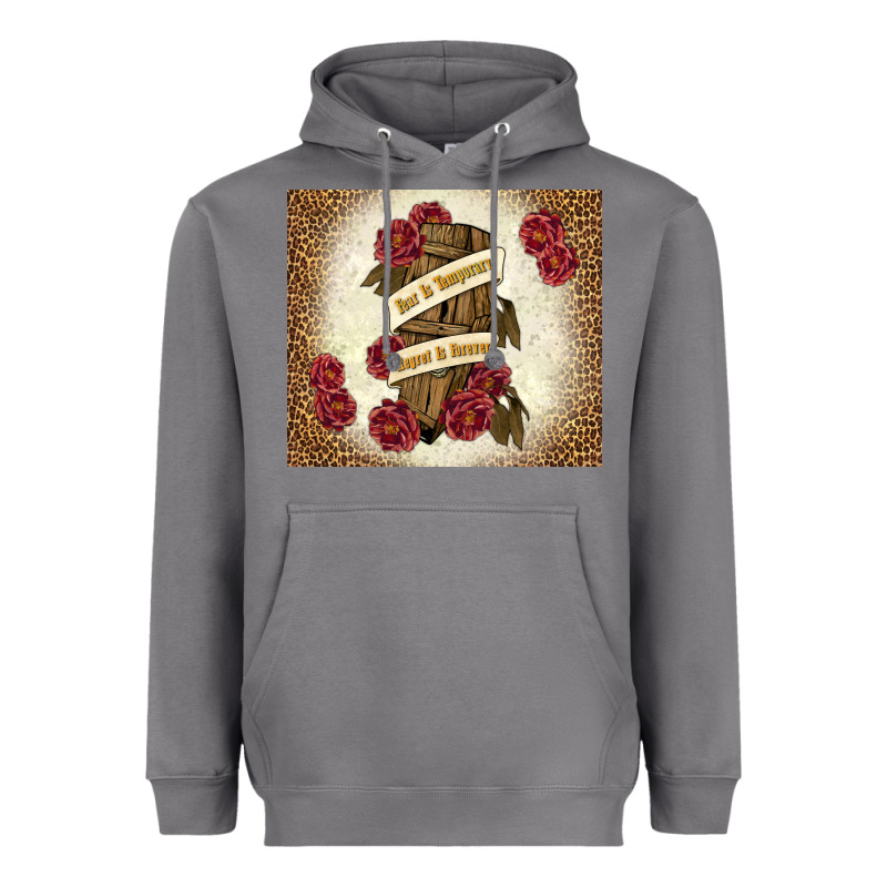 Fear Is Temporary Regret Is Forever Heavyweight Hoodie by TumblerDesignByShophia | Teevron