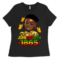 Black juneteenth 1865 black boy Ladies Tee - HRA Design Shop
