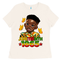 Bone juneteenth 1865 black boy Ladies Tee - HRA Design Shop