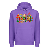 Purple cinco de mayo teacher Premium Hoodie - CowGirlArtShop