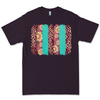 Plum valentine's day floral leopard brushstroke Premium Tee - AdoDesignShop