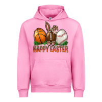 Fuchsia Pink Happy Easter Sports Urban Hoodie - BundleAndBundleShop