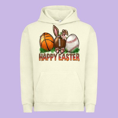 Happy Easter Sports Urban Hoodie Designed By Bundleandbundleshop