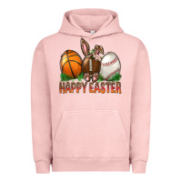 Pigment Salmon Happy Easter Sports Urban Hoodie - BundleAndBundleShop