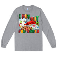 Heather Grey i put out for santa Long Sleeve Tee - MaliasSmallBusiness
