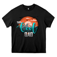Black the cool dad Heavy Core Tee - AdoDesignShop
