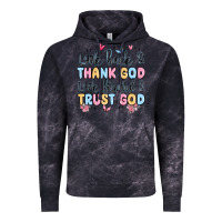 Cloud Black look back and thank god look forward and trust god Vintage Hoodie - MaliasSmallBusiness