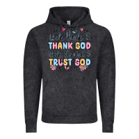 Vintage Black look back and thank god look forward and trust god Vintage Hoodie - MaliasSmallBusiness