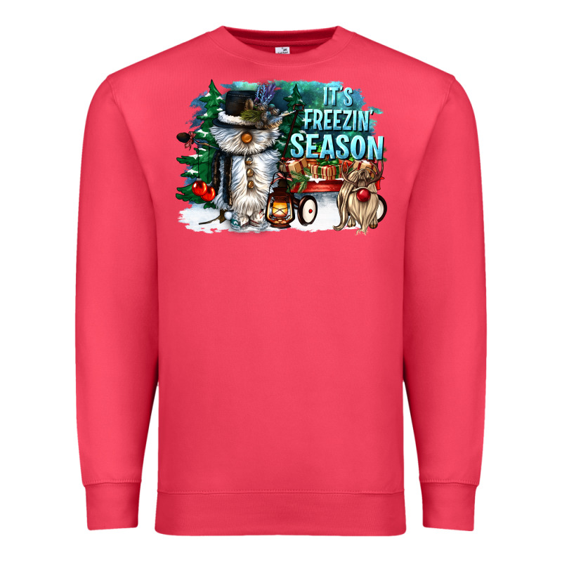 Its Freezin Season Premium Sweatshirt by CowGirlArtShop | Teevron