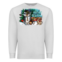 Dove Grey its freezin season Premium Sweatshirt - CowGirlArtShop