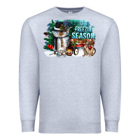 Heather Grey its freezin season Premium Sweatshirt - CowGirlArtShop