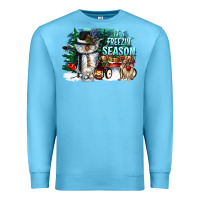 Ocean Blue its freezin season Premium Sweatshirt - CowGirlArtShop