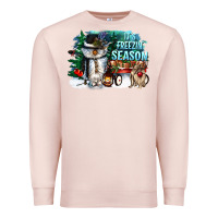 Pale Pink its freezin season Premium Sweatshirt - CowGirlArtShop