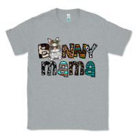 Heather Grey Bunny mama Classic Tee - CowhideDigitalArt