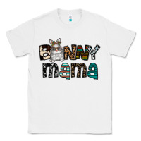 White Bunny mama Classic Tee - CowhideDigitalArt