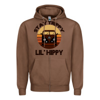 Chestnut Stay Trippy Lil Hippy Zipper Hoodie - Bettercallsaul