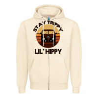 Sandshell Stay Trippy Lil Hippy Zipper Hoodie - Bettercallsaul