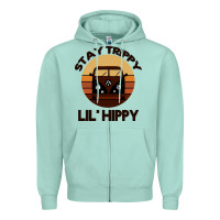 Seafoam Stay Trippy Lil Hippy Zipper Hoodie - Bettercallsaul