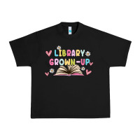 Black library grown up Urban Heavy Tee - MaliasSmallBusiness