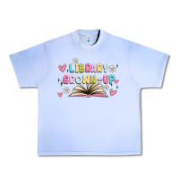 Grape Ice library grown up Urban Heavy Tee - MaliasSmallBusiness