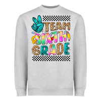 Heather Grey team sixth grade Heavyweight Sweatshirt - NancyCooperArtShop