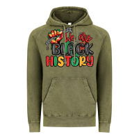 Vintage Olive we are black history Vintage Hoodie - MaliasSmallBusiness