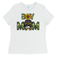 White boy mom Ladies Tee - CowhideDigitalArt