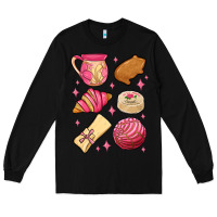 Black mexican pan dulce Long Sleeve Tee - MaliasSmallBusiness