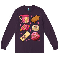 Plum mexican pan dulce Long Sleeve Tee - MaliasSmallBusiness