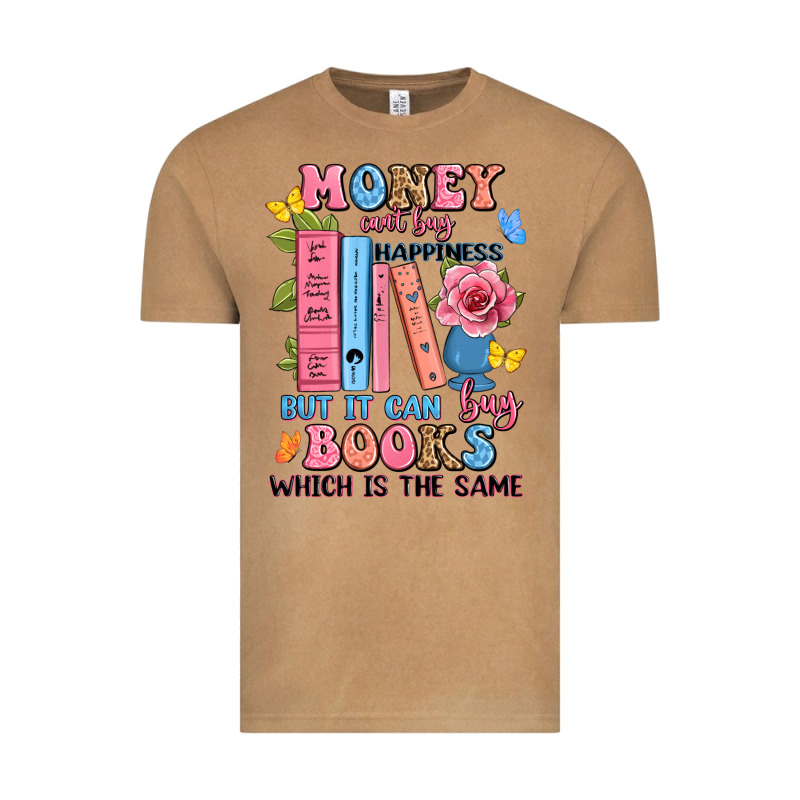 Money Can't Buy Happiness But It Can Buy Books Whi Vintage Tee by JahusDesignShop | Teevron