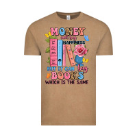 Vintage Coffee money can't buy happiness but it can buy books whi Vintage Tee - JahusDesignShop