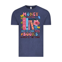 Vintage Denim money can't buy happiness but it can buy books whi Vintage Tee - JahusDesignShop