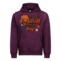 Mauve Wine it's a basketball kinda day Urban Hoodie - FaDigitalArtStudio