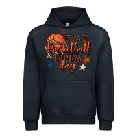 Navy it's a basketball kinda day Urban Hoodie - FaDigitalArtStudio