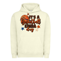 Pigment Pistachio it's a basketball kinda day Urban Hoodie - FaDigitalArtStudio