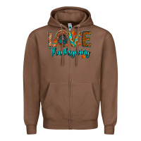 Chestnut love thanksgiving turkey Zipper Hoodie - RanaPortraitStore