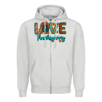 Dove Grey love thanksgiving turkey Zipper Hoodie - RanaPortraitStore