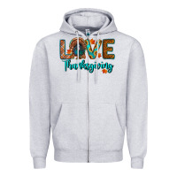Heather Grey love thanksgiving turkey Zipper Hoodie - RanaPortraitStore