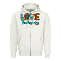 Oatmeal Heather love thanksgiving turkey Zipper Hoodie - RanaPortraitStore
